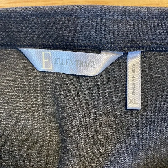 Ellen Tracy Charcoal Pencil Skirt - Picture 6 of 8